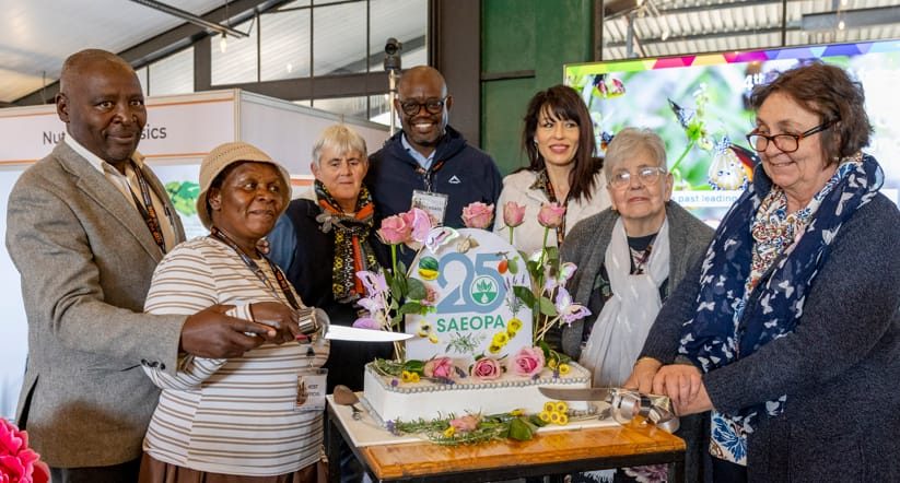 SAEOPA board members and colleagues celebrating the association's 25-year milestone